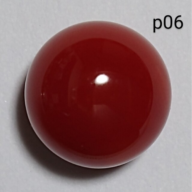 p06 血赤 煌珊瑚 片穴 球 12.4 mm 1 3.20 ct 2.64 g