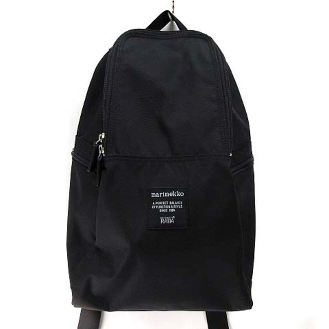 マリメッコ メトロ バックパック リュック METRO BACKPACK 黒 - バッグ