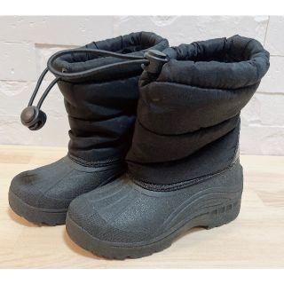 美品 16cm 男の子 スノーブーツ 黒(ブーツ)