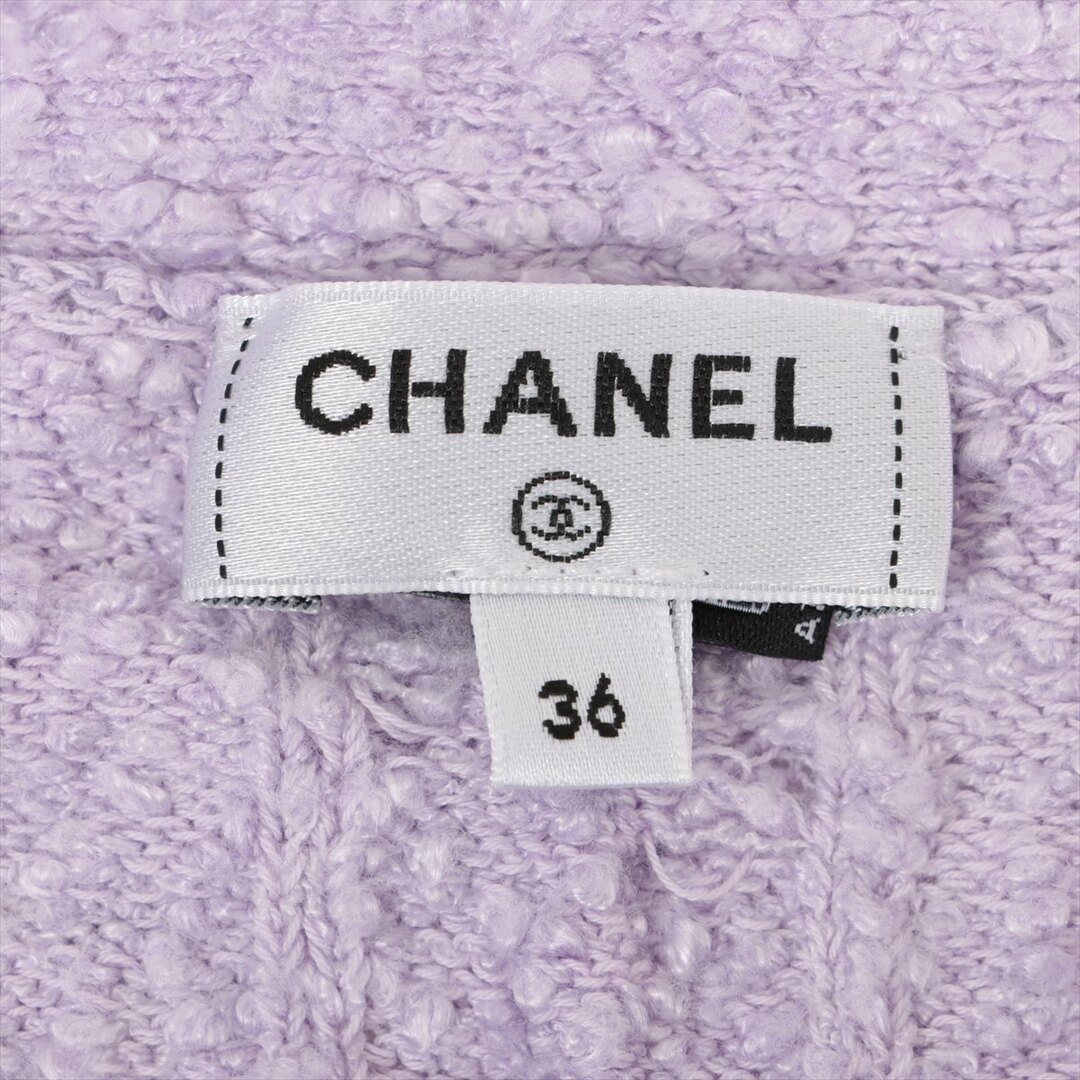 CHANEL(シャネル)のシャネル  コットン×レーヨン 36 パープル レディース その他トップス レディースのレッグウェア(タイツ/ストッキング)の商品写真