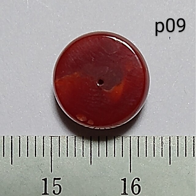 p09 血赤 煌珊瑚 片穴 半球 11.7 mm 8.70 ct 1.74 g | www.innoveering.net