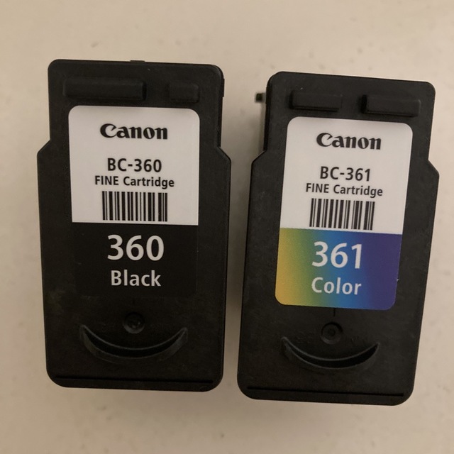 canon 純正インク BC360と361 使用済 unblocktech.co.nz
