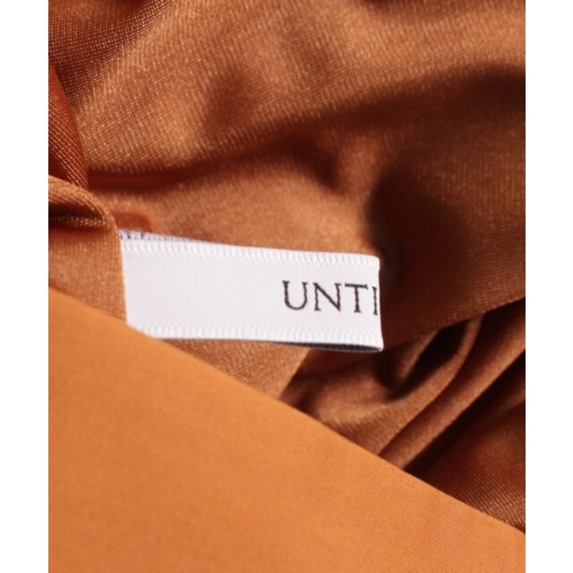 UNTITLED(アンタイトル)のUNTITLED アンタイトル ひざ丈スカート 1(S位) オレンジ 【古着】【中古】 レディースのスカート(ひざ丈スカート)の商品写真