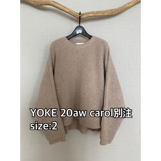 ニット/セーターYOKE carol別注 7G ALPACA WOOL RIB KNIT