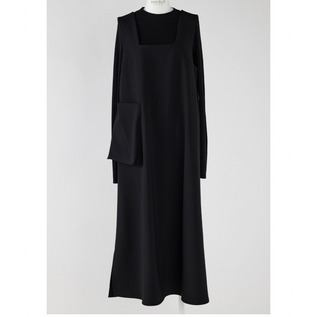 ENFOLD - 【最終値下】エンフォルド SQUARE-NECK LAYERED DRESSの通販