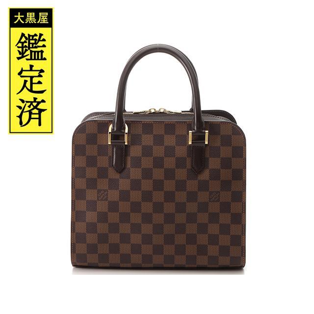 LOUIS VUITTON - ルイヴィトン トリアナ N51155 ダミエキャンバス エベヌ【460】