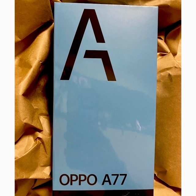OPPO A77 ブルー新品未開封-