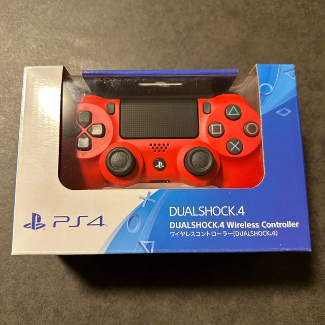 PlayStation4(プレイステーション4)の純正 デュアルショック4 (DUALSHOCK 4) マグマ・レッド  エンタメ/ホビーのゲームソフト/ゲーム機本体(その他)の商品写真