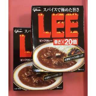 グリコ(グリコ)のグリコ　LEE   ビーフカレー　辛さ×20倍　180g   2箱(レトルト食品)