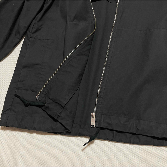 美品 エムエイチエル MHL. フード付き コットン ブルゾン チャコール M