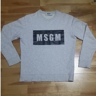 エムエスジイエム(MSGM)の最終値下げ【美品！】MSGM スウェット(トレーナー)　グレー　メンズ　サイズS(スウェット)