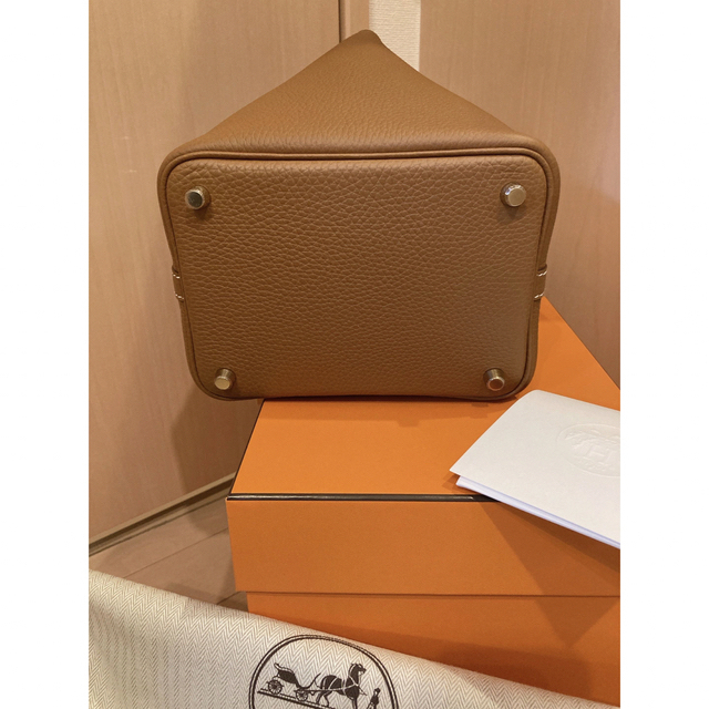 Hermes(エルメス)のots様専用新品♥️レア♥️本物エルメスピコタンロックPM ゴールドxゴールド レディースのバッグ(ハンドバッグ)の商品写真