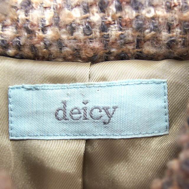 deicy(デイシー)のデイシー 中綿 コート アウター ニット ミドル ウール混 スナップボタン 0 レディースのジャケット/アウター(その他)の商品写真