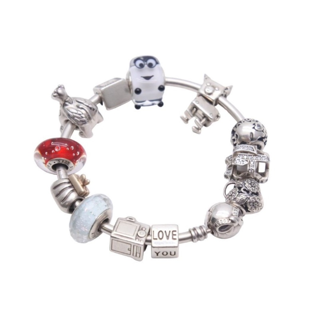 超美品 パンドラPandora ブレスレット  シルバー 21-22020703