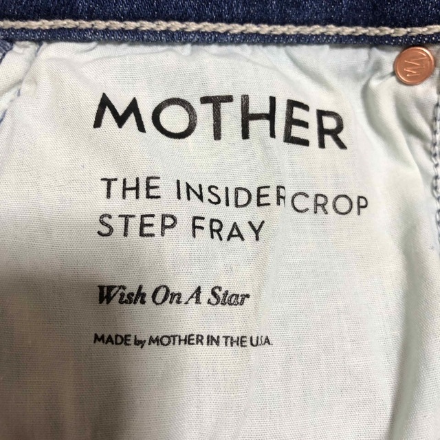 mother(マザー)のMOTHER  THE INSIDER CROP  /  23 レディースのパンツ(デニム/ジーンズ)の商品写真