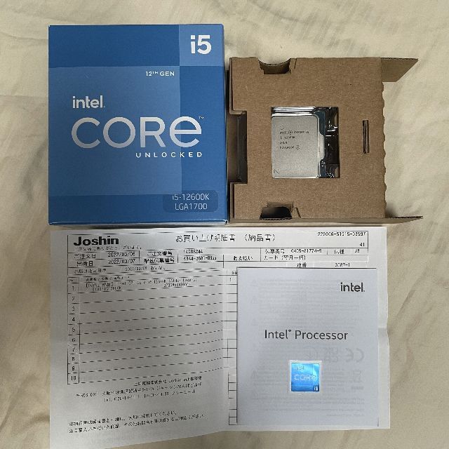 intel core i5 12600K インテル 12世代 CPU