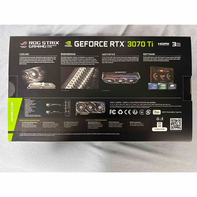 グラフィックボードROG-STRIX-RTX3070TI-8G-GAMING