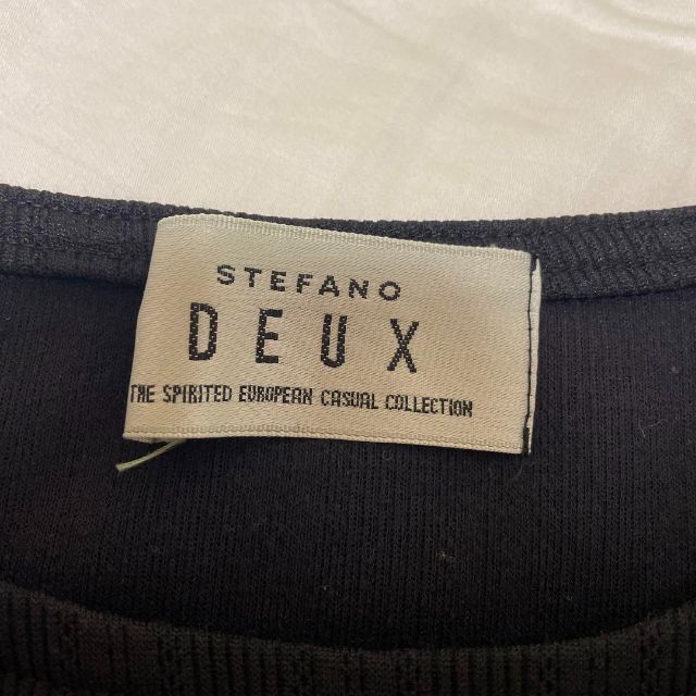 STEFANO DEUX ステファノ　ブラック　ベル　リボン レディースのトップス(Tシャツ(長袖/七分))の商品写真