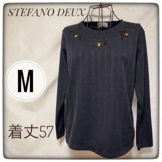 STEFANO DEUX ステファノ　ブラック　ベル　リボン(Tシャツ(長袖/七分))