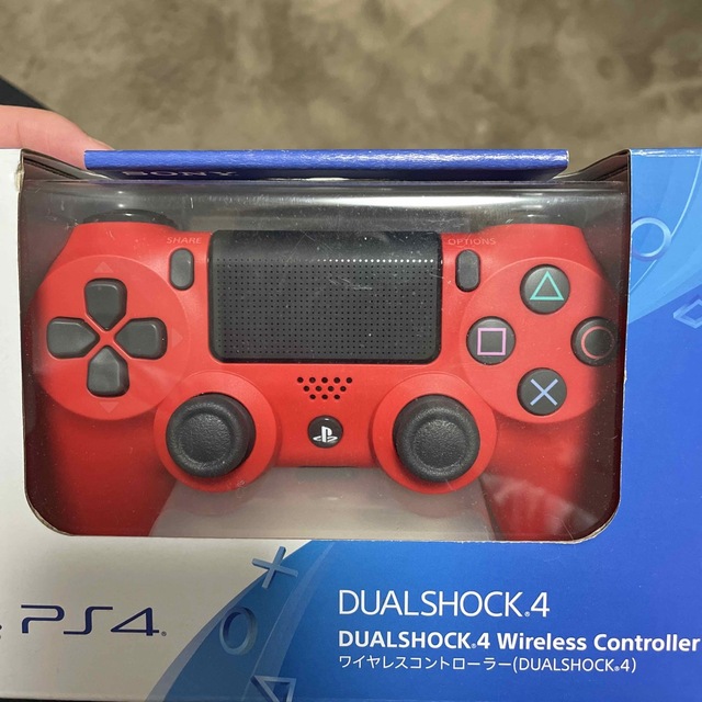 PS4 ワイヤレスコントローラー DUALSHOCK4 純正品　  マグマレッド