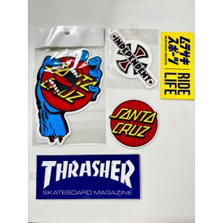 スラッシャー(THRASHER)のステッカー　サンタクルーズ　スラッシャー　インディペンデント(ステッカー)