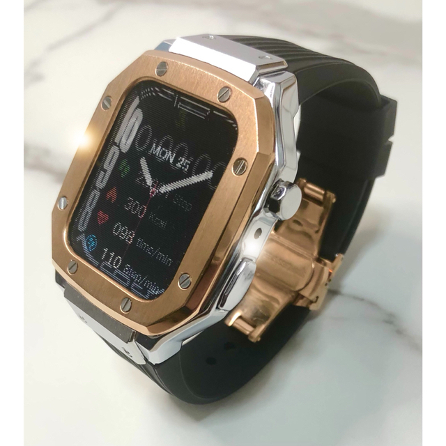 rsb★アップルウォッチバンド ラバーベルト カバー　Apple Watch