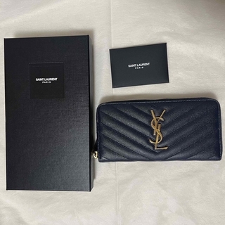 イヴサンローラン(Yves Saint Laurent)のサンローラン YSLロゴ ファスナー 長財布 (長財布)