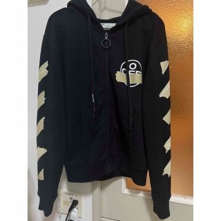 OFF-WHITE - 超美品 オフホワイト サイズ Sテープアロー ジップ ...