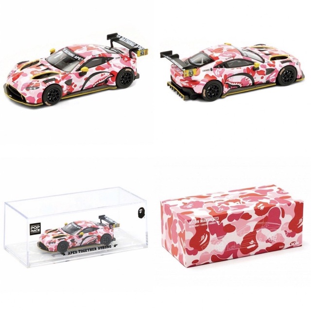 A BATHING APE(アベイシングエイプ)のBAPE® x Aston Martin GT3 Model Car-Pink エンタメ/ホビーのおもちゃ/ぬいぐるみ(ミニカー)の商品写真