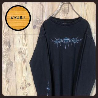 ハーレーダビッドソン(Harley Davidson)の『ロンT』90s 古着 ハーレーダビッドソン ロンT ブラック(Tシャツ/カットソー(七分/長袖))