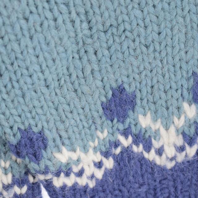 Alva Knit コンチョボタン ノルディック ウールニットカーディガン レディースM /eaa298226 6