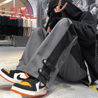 JPAS025メンズ ワイドパンツ スポーツ 大きいサイズ ウエストゴム 春秋(ワークパンツ/カーゴパンツ)
