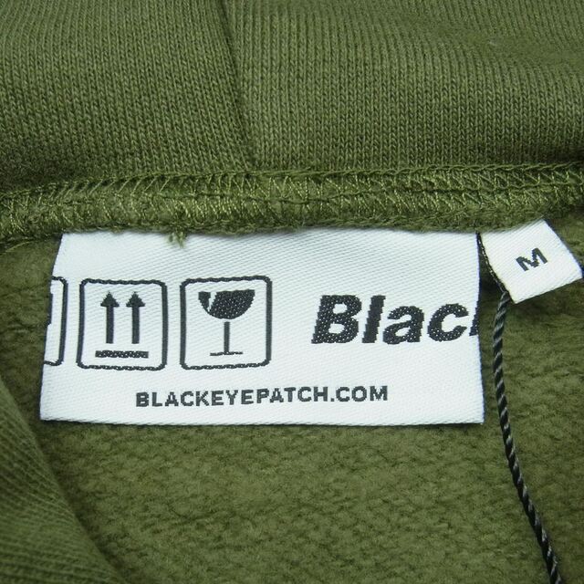 ブラックアイパッチ BLACK EYE PATCH BEPSS21EI129 wasted youth ウェイステッドユース Label Hoodie ラベル フーディ パーカー グリーン系 OLIVE M【新古品】【未使用】 3