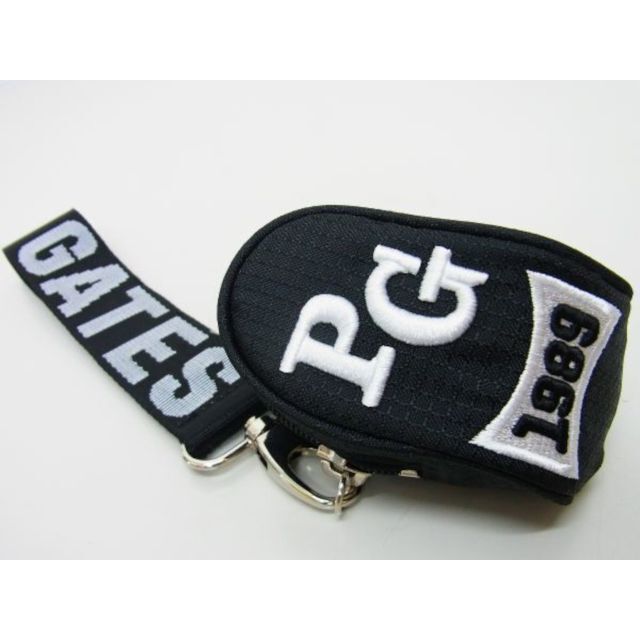 PEARLYGATES パーリーゲイツ☆PGロゴオールブラックボールポーチFR黒 PEARLYGATES パーリーゲイツ☆PGロゴオールブラックボールポーチFR黒