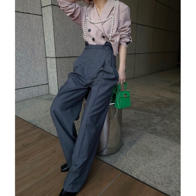 DROP PEARL SUSPENDER PANTS