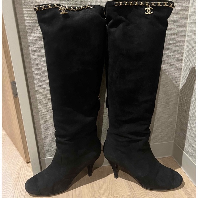 激安通販新作 CHANEL - シャネル ロングブーツ チェーン ブーツ - rinsa.ca