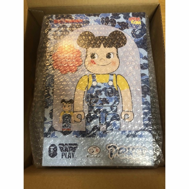 BE@RBRICK(ベアブリック)のBE＠RBRICK  ベアブリック BAPE®  ペコちゃん 100%&400% エンタメ/ホビーのフィギュア(その他)の商品写真