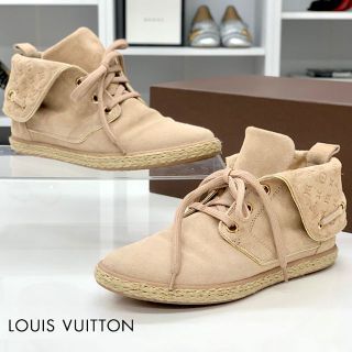 ルイヴィトン(LOUIS VUITTON)の3848 ヴィトン スウェード エスパドリーユ モノグラム レースアップシューズ(スニーカー)