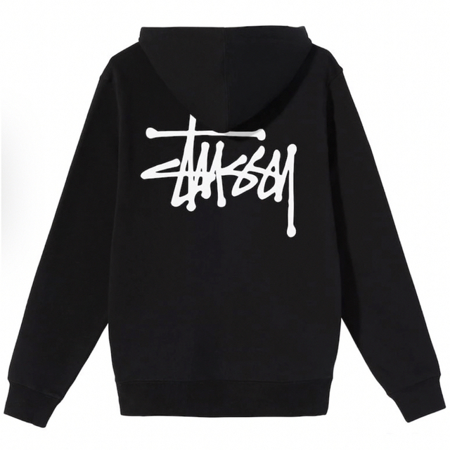 STUSSY - STUSSY zip-up hoodie ブラック Lサイズの通販 by pshop ...