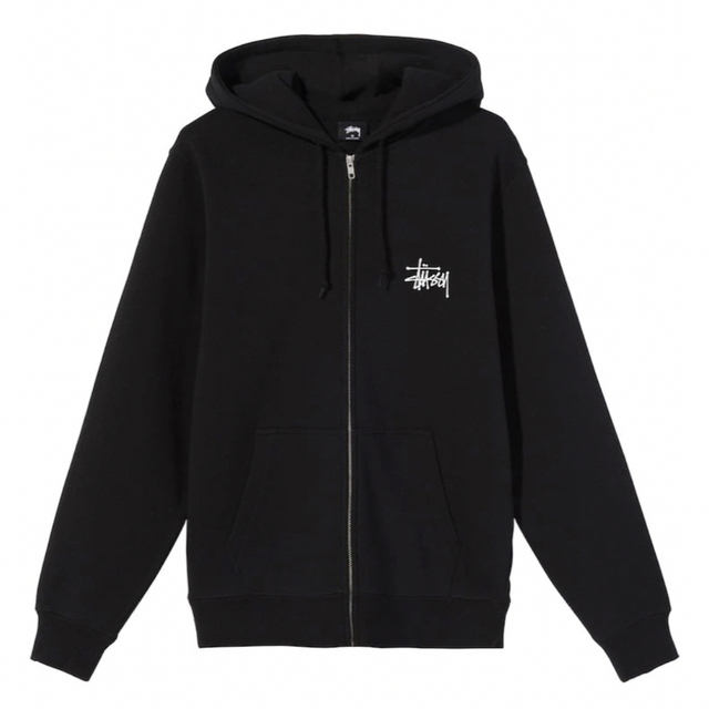 STUSSY zip-up hoodie ブラック Lサイズ