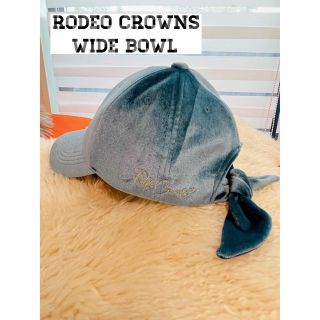 ロデオクラウンズワイドボウル(RODEO CROWNS WIDE BOWL)の【美品♡】RODEO CROWNS WIDE BOWL ベロア　キャップ(キャップ)