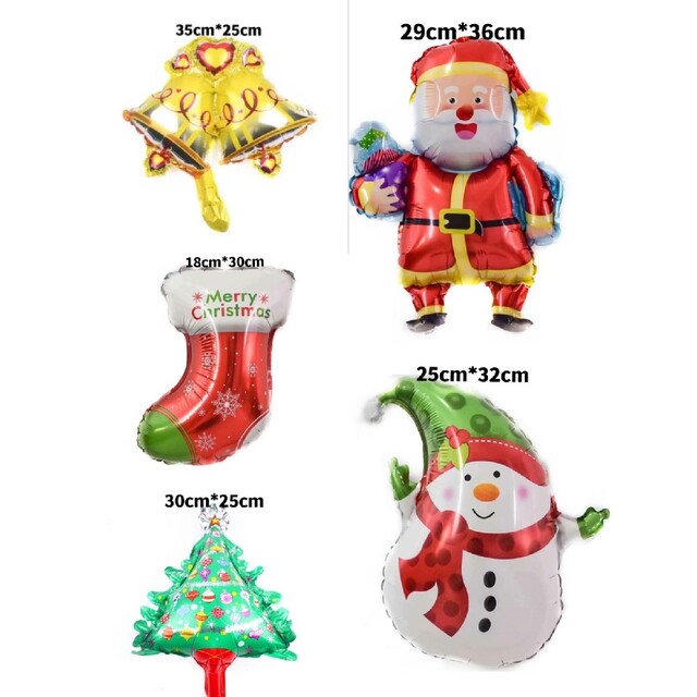 クリスマス バルーン 5個セット 風船 Christmas 装飾 デコレーション ハンドメイドのパーティー(ガーランド)の商品写真
