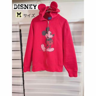 ディズニー(Disney)の【美品】Disney LAND ミッキー　裏起毛　ジップパーカー(パーカー)