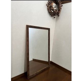 ※値下げ【現品限り】〜日本製〜焼杉　ミラー　鏡(壁掛けミラー)
