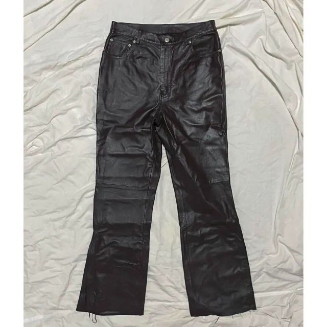 vintage flare leather pants