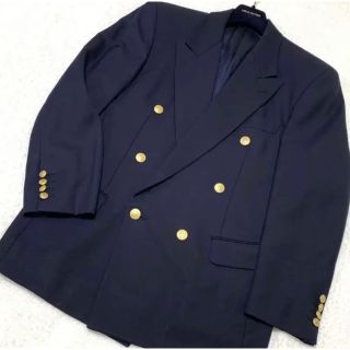 コムサデモード(COMME CA DU MODE)のK.T homme 紺 ブレザー ヴィンテージ 金ボタン ダブル ジャケット(テーラードジャケット)