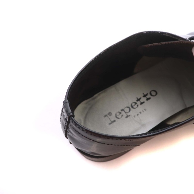 repetto(レペット)のレペット レースアップシューズ エナメル 37 22.5cm-23cm 黒 レディースの靴/シューズ(ローファー/革靴)の商品写真