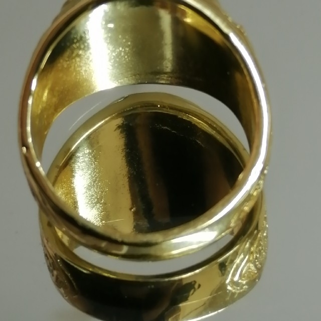 【SALE】リング メンズ アクセサリー ゴールド ライオン 金色 指輪 21号 レディースのアクセサリー(リング(指輪))の商品写真