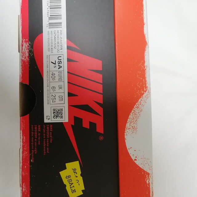 NIKE(ナイキ)のAIR JORDAN 1 HIGH OG DZ5485-612 メンズの靴/シューズ(スニーカー)の商品写真