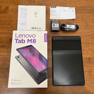 レノボ(Lenovo)の【美品・純正ケース付】Lenovo Tab M8 (3rd Gen) グレー(タブレット)